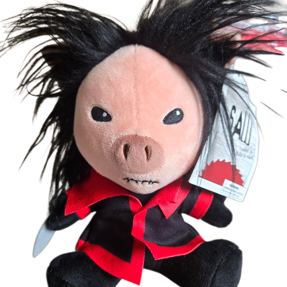 Black and Red Plush Toy